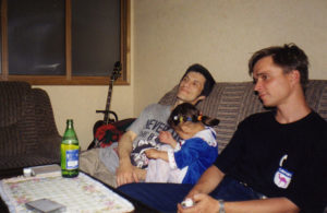 Александр и Соня Чернецкие, Александр Кубышкин. 1999 год. Фотография из архива семьи Кубышкиных.