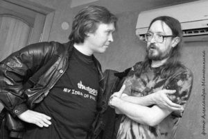 Алексей Коблов и Егор Летов. 2000-е. Фото: Александр Матюшкин.
