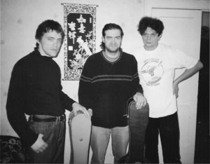 Сергей Белозёров, Борис Смоляк и Виктор Джалилов в Петербурге. Весна 2008 года.