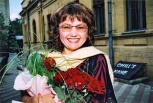 Инна Чернецкая – День Рождения в Харькове. 27 мая 2004 года. Фотография: Владислав Уразовский.